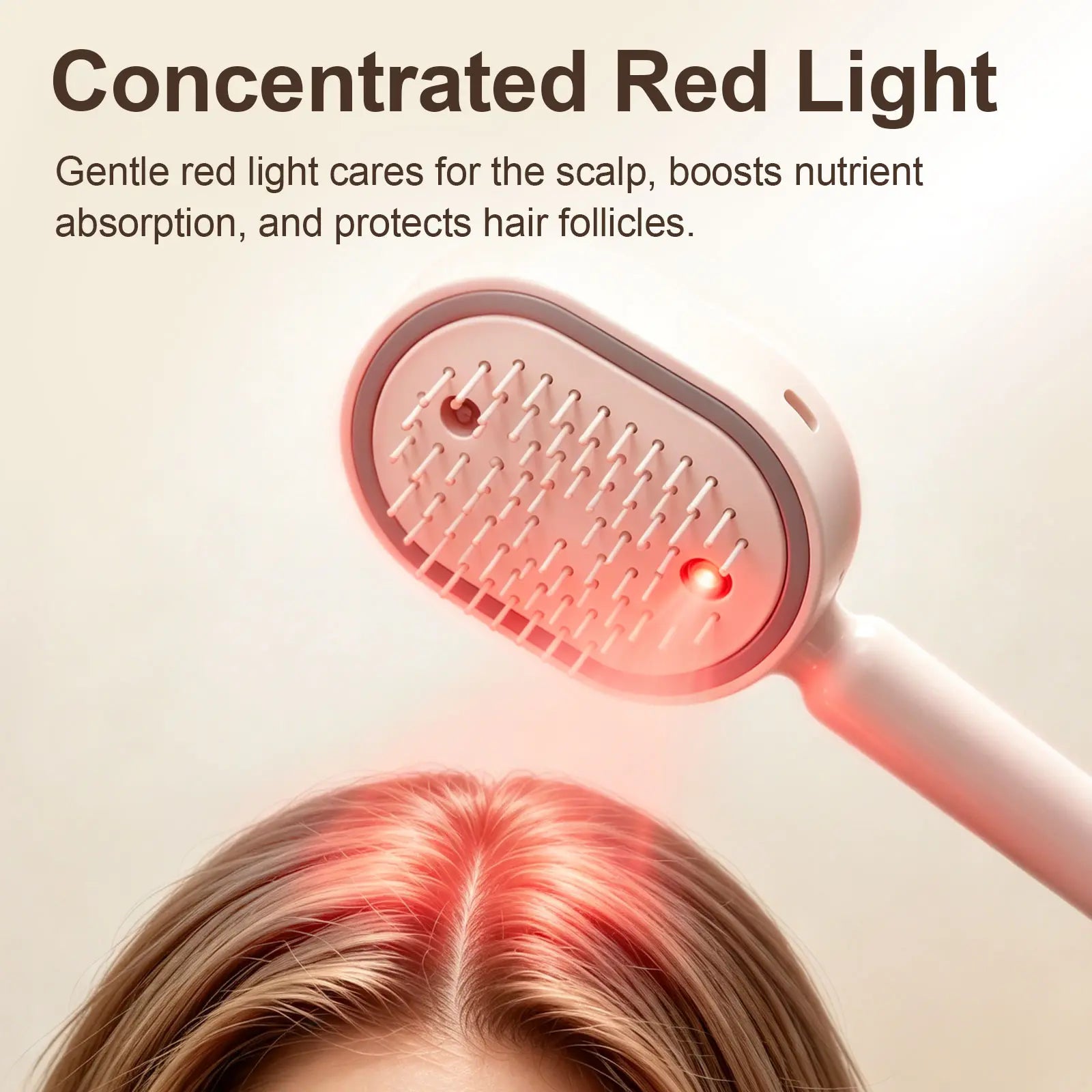 Cloudmades Electric Spray Air Cushion Massage Comb | Self-Cleaning Anti-Tangle | Essential Oil Mist Hair Care Comb | Anti-Static Volumizing Aromatherapy Comb